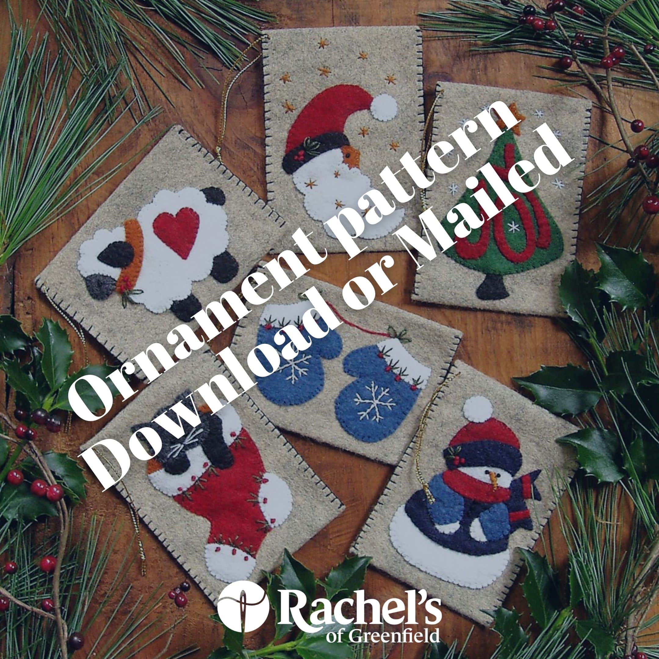 christmas felt ormament patterns 12