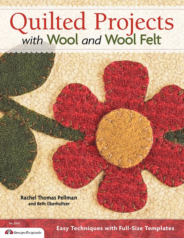 quilted projects with wool and woolfelt