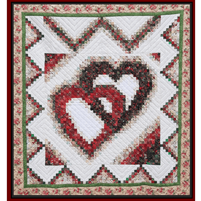 linking hearts wall quilt pattern