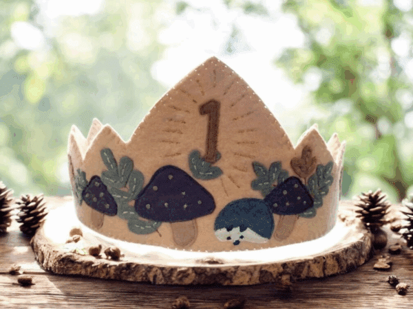 Hedgehog Birthday Crown Kit
