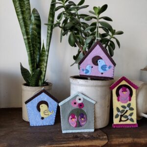bird houses ornament kit