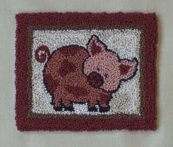 pink pig punch needle kit