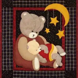wall hanging baby bear quilt kit