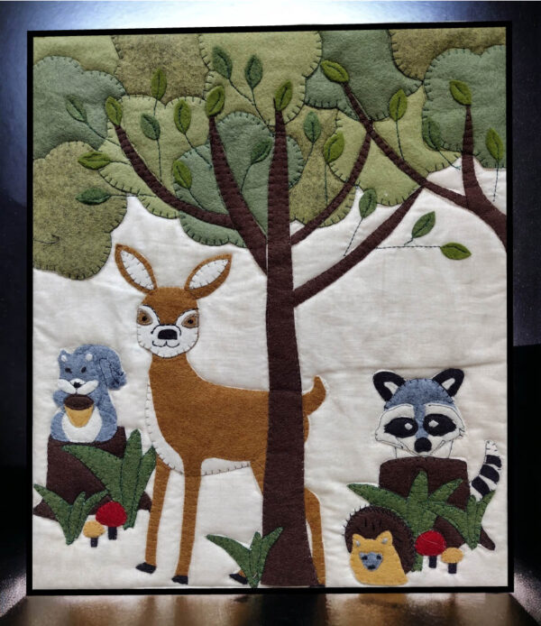 forest critters quilt wall hanging kit