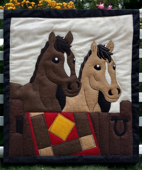 horses quilt wall hanging kit