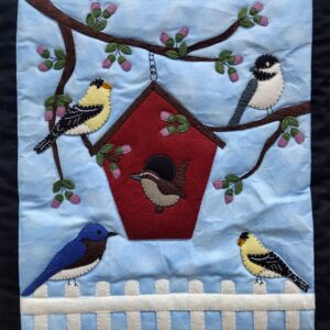 spring birds quilt wall hanging kit