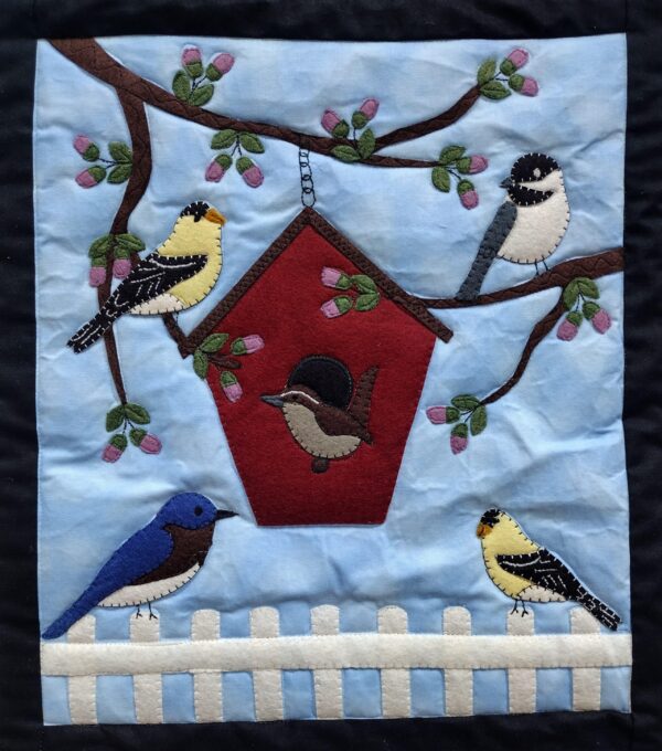 spring birds quilt wall hanging kit