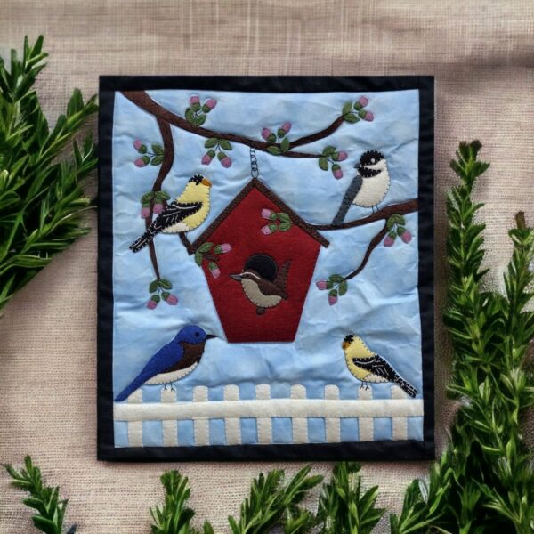 spring birds quilt wall hanging kit