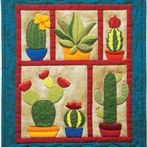 wall hanging succulents quilt kit