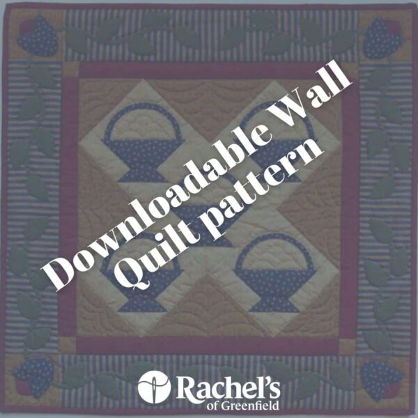 wall quilt pattern with baskets