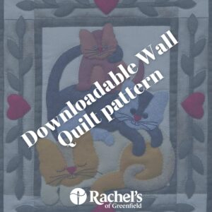 wall quilt pattern with cats