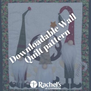 wall quilt pattern with gnomes