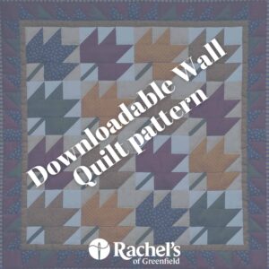 wall quilt pattern with leaves