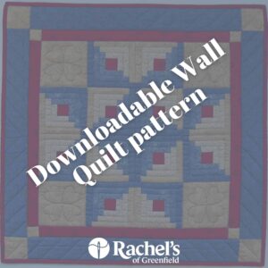 wall quilt pattern with log cabin star