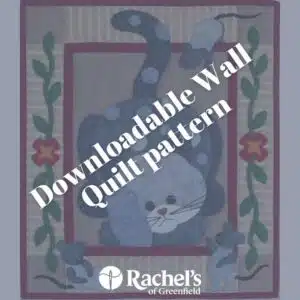 wall quilt pattern with spotty cat