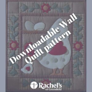 wall quilt pattern with spotty hen