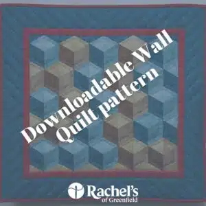 wall quilt pattern with tumbling blocks