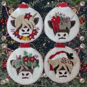 Christmas Cows Ornament Pattern (Download)