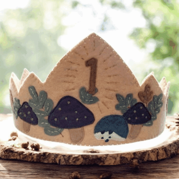 Hedgehog Birthday Crown Kit