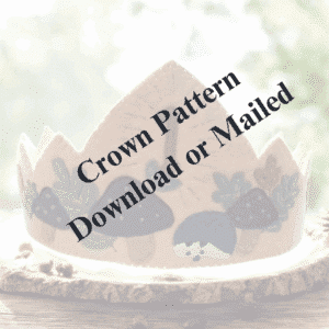 Hedgehog Birthday Crown Pattern (Mailed)