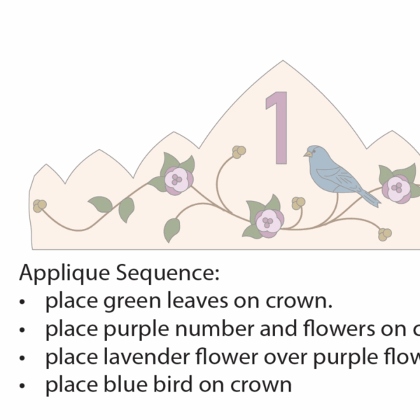 Songbird Birthday Crown Pattern (Download)